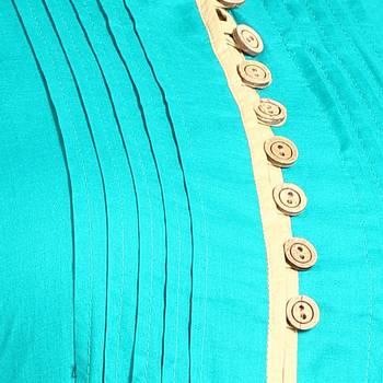 Blue printed rayon kurti 5