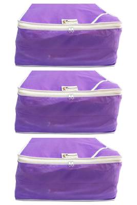 Shree Shyam Products Non Woven 9 Inch Non Transparent Box Saree Cover, 3 Pcs Set 1