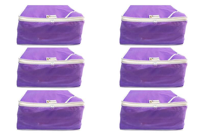 Shree Shyam Products Non Woven 9 Inch Non Transparent Box Saree Cover, 6 Pcs Set