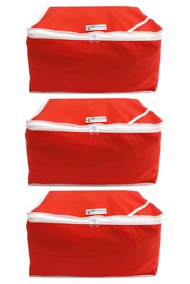 Shree Shyam Products Non Woven 9 Inch Non Transparent Box Saree Cover, 3 Pcs Set 1
