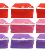 Shree Shyam Products Non Woven 9 Inch Non Transparent Box Saree Cover, 9 Pcs Set