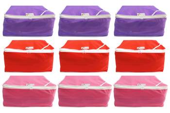 Shree Shyam Products Non Woven 9 Inch Non Transparent Box Saree Cover, 9 Pcs Set 2