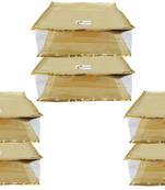 Shree Shyam Products Golden Dot Soft Plastic Box Saree Cover, 6 Pcs Set