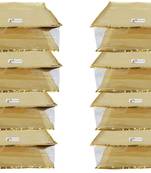 Shree Shyam Products Golden Dot Soft Plastic Box Saree Cover, 8 Pcs Set