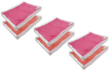 Shree Shyam Products Non Woven With Plastic 2 Inch Single Saree Cover, 6 Pcs Set 1