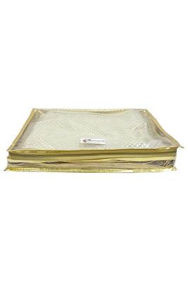 Shree Shyam Products Transparent Golden Dot 2 Inch Saree Cover, 3 Pcs Set 3