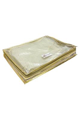 Shree Shyam Products Transparent Golden Dot 2 Inch Saree Cover, 3 Pcs Set 4