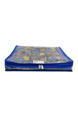 Shree Shyam Products Transparent With Bhagalpur Fabric 2 Inch Saree Cover, 4 Pcs Set 2