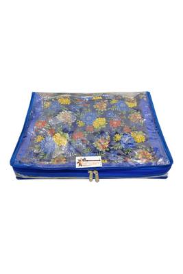 Shree Shyam Products Transparent With Bhagalpur Fabric 2 Inch Saree Cover, 4 Pcs Set 4