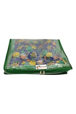 Shree Shyam Products Transparent With Bhagalpur Fabric 2 Inch Saree Cover, 4 Pcs Set 4