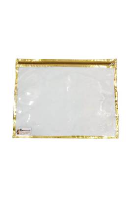 Shree Shyam Products Golden Transparent Single Saree Cover, 12 Pcs Set 2