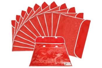 Shree Shyam Products Printed Non Woven Flap Single Saree Cover, 12 Pcs Set 1