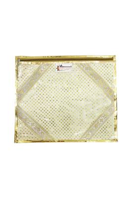 Shree Shyam Products Golden Lace Border Small Dot Transparent Single Saree Cover, 12 Pcs Set 2