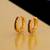 Gold Plated Small Bali Earrings