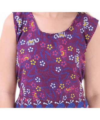 Jaipuri Stylist  Cotton Printed Women's Maxi Long Dress  4