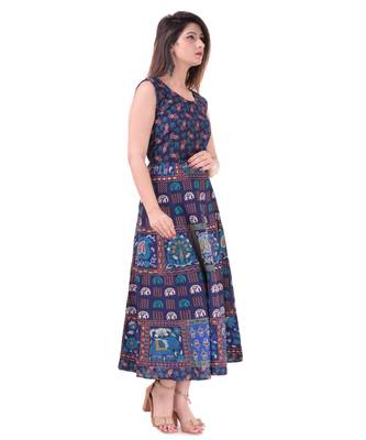 Jaipuri Stylist  Cotton Printed Women's Maxi Long Dress 2