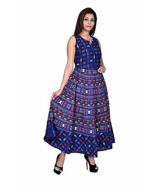 jaipuri Stylist  Cotton Printed Women's Maxi Long Dress 2