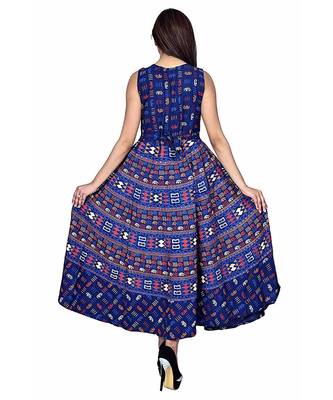 jaipuri Stylist  Cotton Printed Women's Maxi Long Dress 3