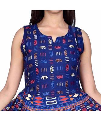 jaipuri Stylist  Cotton Printed Women's Maxi Long Dress 4