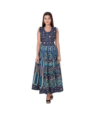 Jaipuri Stylist  Cotton Printed Women's Maxi Long Dress 2