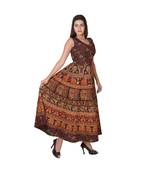 Jaipuri Stylist  Cotton Printed Women's Maxi Long Dress