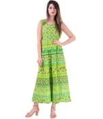 Jaipuri Stylist  Cotton Printed Women's Maxi Long Dress