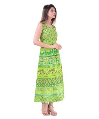 Jaipuri Stylist  Cotton Printed Women's Maxi Long Dress 2
