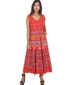 Jaipuri Stylist  Cotton Printed Women's Maxi Long Dress