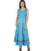 Jaipuri Stylist  Cotton Printed Women's Maxi Long Dress
