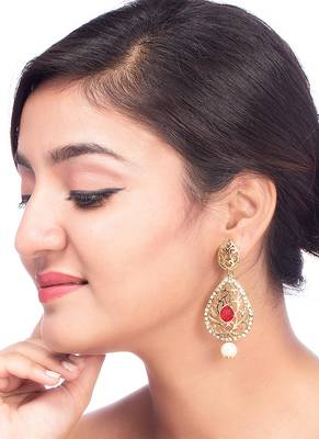 Filigree Drop Earrings With Pearl Embellishment 4