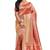 Red brasso silk saree with blouse