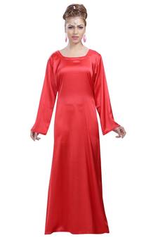 Red georgette embroidered zari work islamic-kaftans