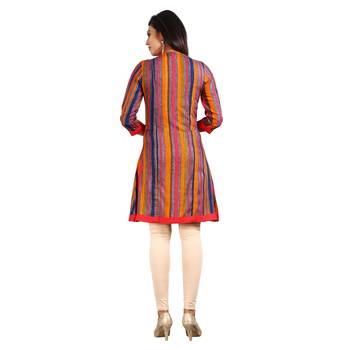 Multicolor printed rayon kurti 2