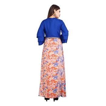 Multicolor printed rayon kurti 2