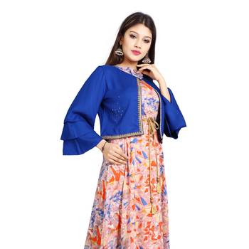 Multicolor printed rayon kurti 3