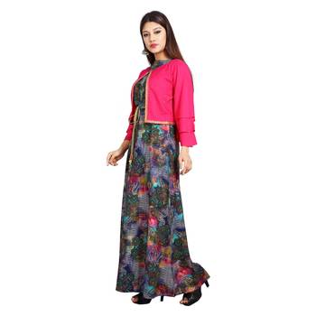Multicolor printed rayon kurti 2