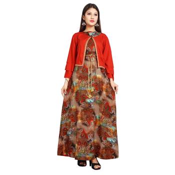 Multicolor printed rayon kurti 1