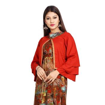 Multicolor printed rayon kurti 5