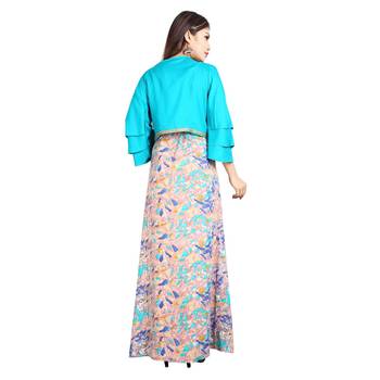 Multicolor printed rayon kurti 2