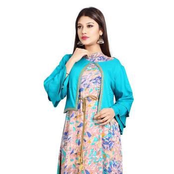 Multicolor printed rayon kurti 5