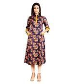 Multicolor printed rayon kurti