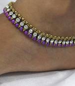 Purple anklets