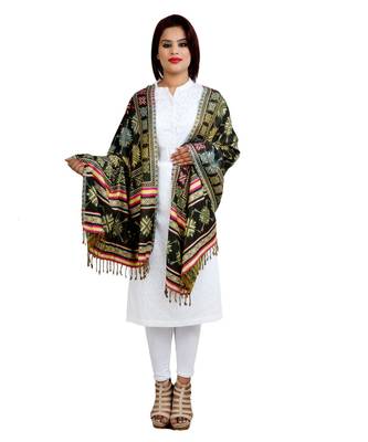 Multicolour Viscose Jacquard Reversible Shawl (70x200 cm) 2