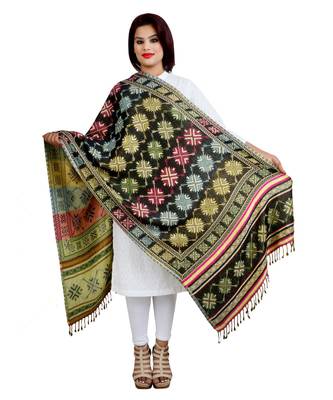Multicolour Viscose Jacquard Reversible Shawl (70x200 cm) 3