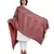 Peach colour Viscose Silk Jacquard Reversible Shawl (70X200 cm)