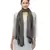 black grey self design Viscose Women Stole (75 x 180 cm)