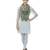 Olive Green striped Viscose  Stole (70 x 180 cm)