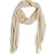 Beige Solid Viscose Fringes Stole (70X200) cm