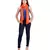Orange Solid Viscose Fringes Stole (70X200) cm