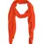 Orange Solid Viscose Fringes Stole (70X200) cm